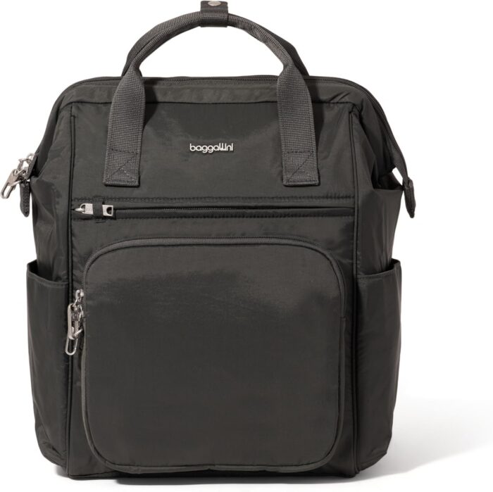 Baggallini Securtex Anti-Theft Windsor Backpack for Travel, Work &