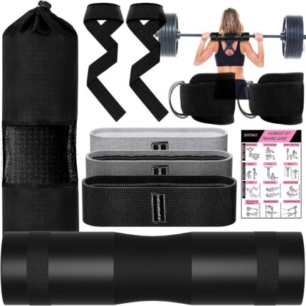 Barbell Pad Set for Squat,10 PCS Hip Thrusts Workout Foam