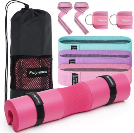 Barbell Pad Set with Hip Thrust Squat Pad Lifting Wrist