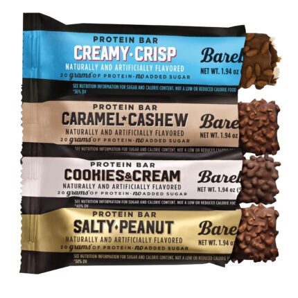 Barebell Protein Bar | 8 pack | Cookies & Cream, Creamy Crisp, Salty