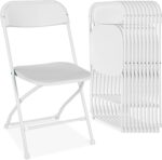 Best Choice Products Set of 10 Plastic Folding Chairs, Portable