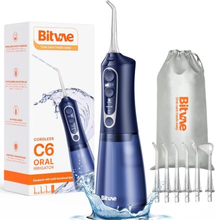 Bitvae Water Dental Flosser Teeth Pick, Cordless Flosser for Travel