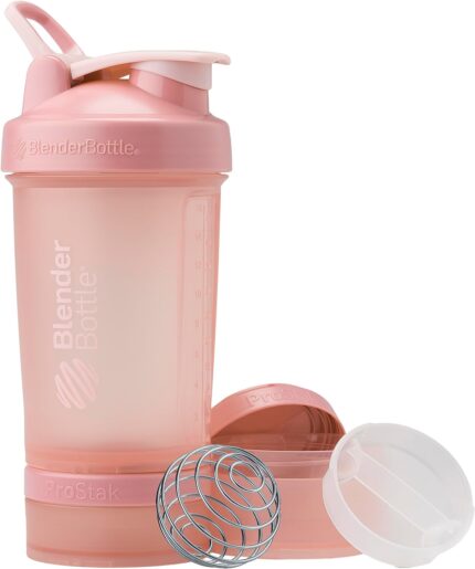 BlenderBottle Shaker Bottle with Pill Organizer and Storage