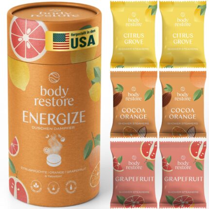 Body Restore Shower Steamers Aromatherapy 6 Pack - Mothers Day Gifts