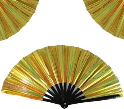 Boots on The Ground Fan, 2025 New Large Holographic Folding Hand Fan,