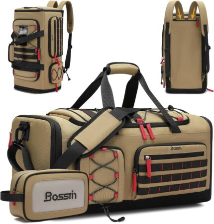 Bosstin Gym Bag for Men & Women,45L Travel Duffle Sports Duffel Bag