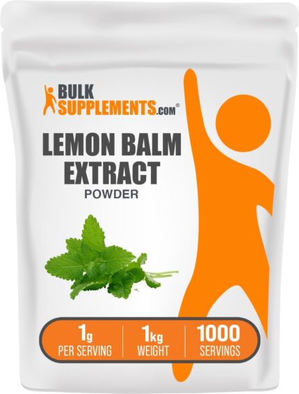 BulkSupplements.com Lemon Balm Extract Powder - Melissa Officinalis,