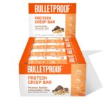 Bulletproof Protein Crisp Bars, Peanut Butter Chocolate Chip, 12 Pack,