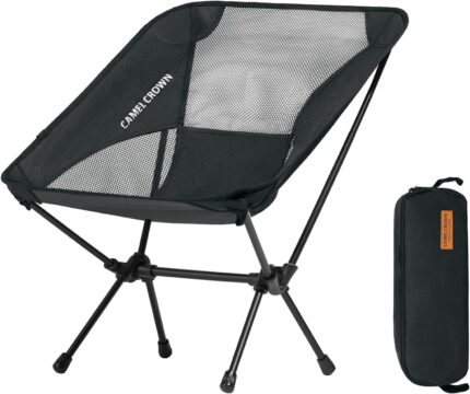 CAMEL CROWN Portable Camping Chair Lightweight Compact Folding Chair