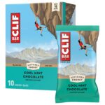 CLIF BAR - Cool Mint Chocolate with Caffeine - Made with Organic Oats