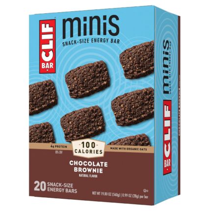 CLIF BAR Minis - Chocolate Brownie Flavor - Made with Organic Oats -