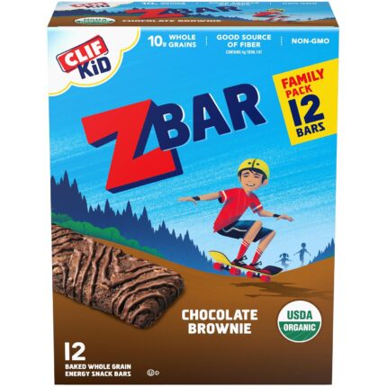 CLIF Kid Zbar - Chocolate Brownie - Soft Baked Whole Grain Snack Bars