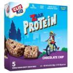CLIF Kid Zbar Protein - Chocolate Chip - Crispy Whole Grain Snack Bars