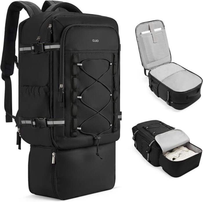 CLUCI Travel Backpack 30L, Waterproof Laptop Backpack Fits 17.3 Inch
