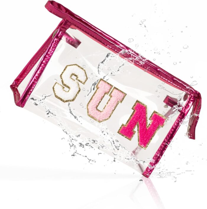 COSHAYSOO Clear Makeup Bag Sunscreen Pouch Summer Things Accessories