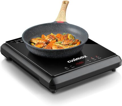 CUSIMAX 1500W Hot Plate, Portable Infrared Electric Stove for Home