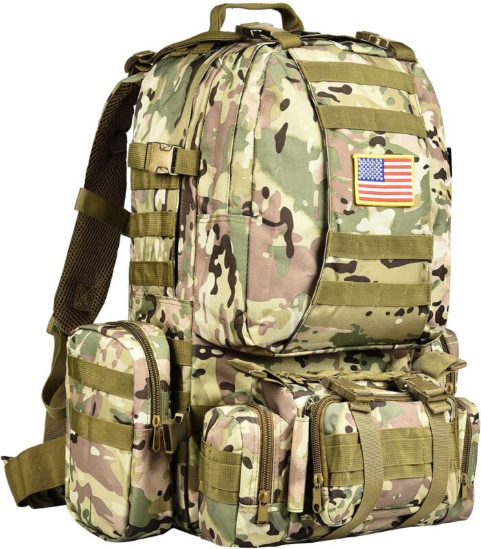 CVLIFE Tactical Backpack Military Army Rucksack 60L Large Assault Pack