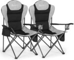 Camping Chairs 2 Pack, Camp Chair for Adults, Folding Chairs for