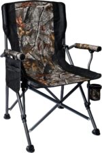 Camping Folding Chair, Heavy Duty Steel Frame Support 400 LBS with