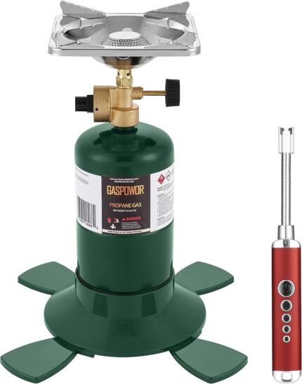 Camping Propane Stove, Single Burner Propane Stove, Portable Bottletop