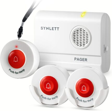 Caregiver Pager Wireless Nurse Call Buttons for Elderly Monitoring SOS