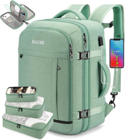 Carry On Backpack for Men Women,42L Flight Approved Travel Backpack