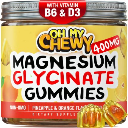 Center-Filled Magnesium Glycinate Gummies 400MG - High Absorption for
