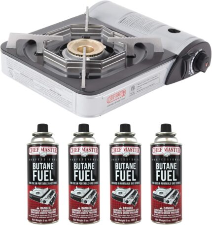 Chef-Master 90011 Butane Countertop Stove | 10 000 BTU Portable with