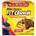 Chef Robert Irvine’s Fitcrunch Whey Protein Bars, 18-count, 1.62oz,