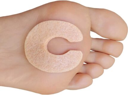 Chiroplax C-Shaped Felt Callus Cushion Pads Protector Rubbing Pain