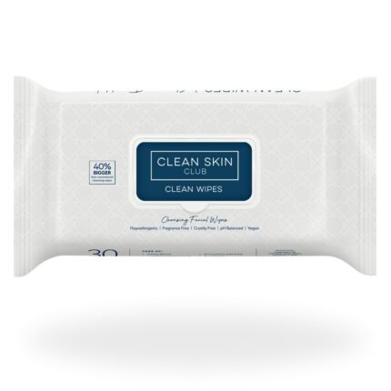 Clean Skin Club XL Premium Face Wipes, 40% Larger Than Normal Wipes,
