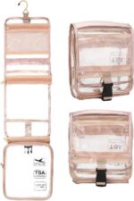 Clear Travel Bag with Tsa Approved Toiletry Bag Hanging Toiletry Bag
