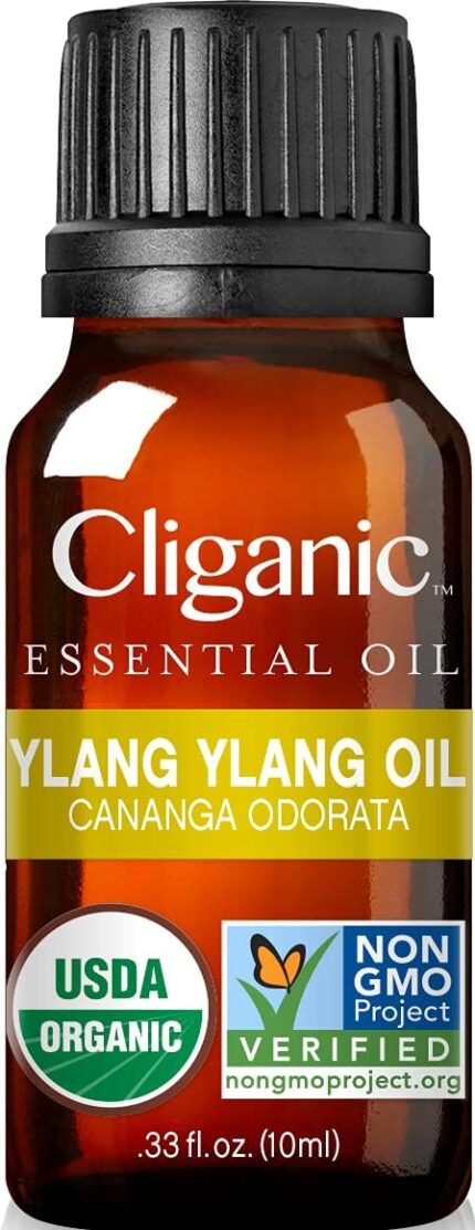 Cliganic Organic Ylang Ylang Essential Oil, 100% Pure Natural for