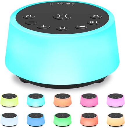 Color Noise Sound Machines with 10 Colors Night Light 25 Soothing