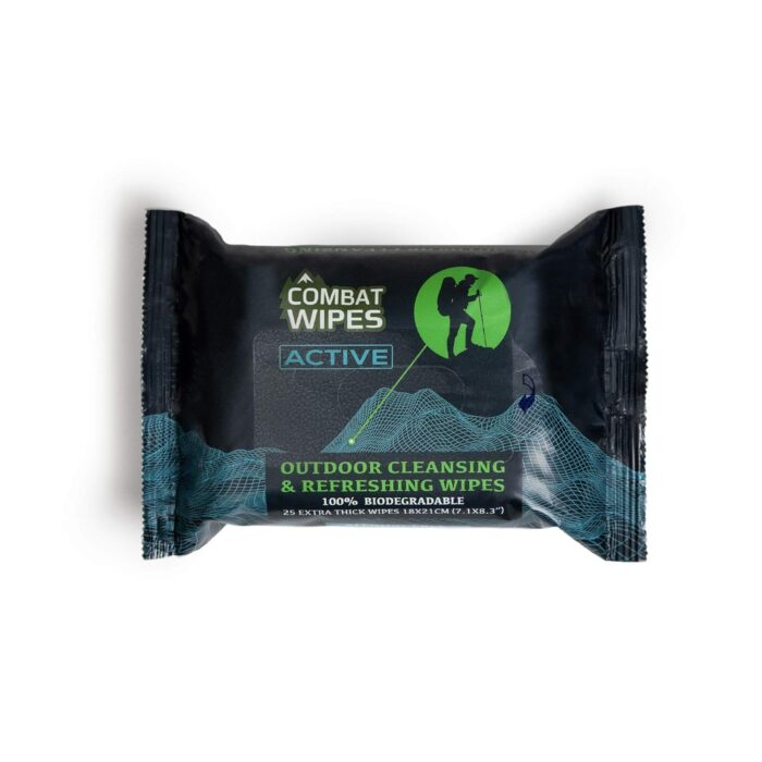 Combat Wipes ACTIVE Outdoor Wet Wipes - Extra Thick Camping Gear,