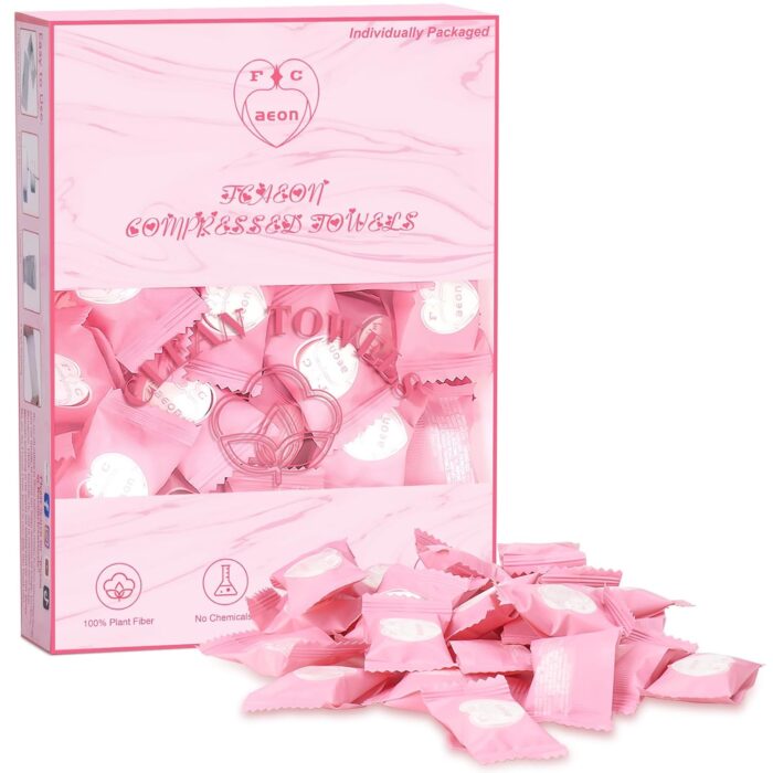 Compressed Disposable Face Towel Cleaning Kit 100pcs,Portable &
