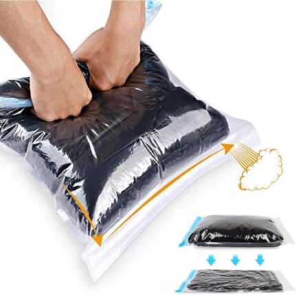 Compression Bags for Travel - Essentials 12 Pack Space Saver No Vacuum