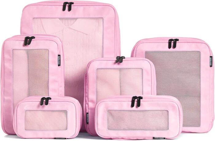Compression Packing Cubes for Travel - Luggage Organizer Bags - Double
