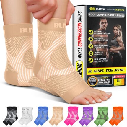 Compression Socks for Plantar Fasciitis, Achilles Tendonitis,