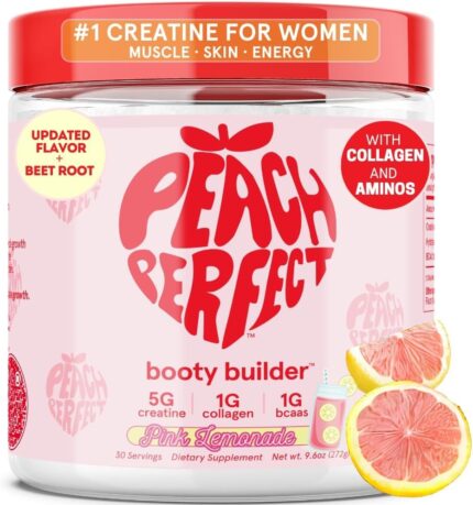 Creatine Monohydrate Powder, Pink Lemonade, Glute Builder