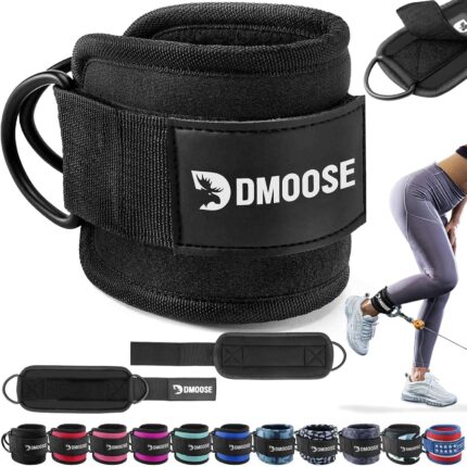 DMoose Fitness Ankle Straps for Cable Machines - One Size