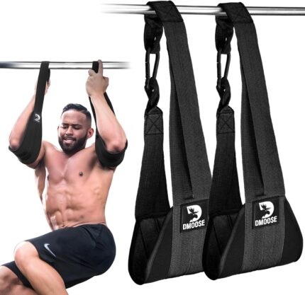DMoose Fitness Hanging Ab Straps for Pull Up Bar & Core