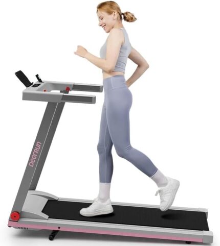 DeerRun Treadmills for Home, 3.5HP Folding Treadmill with