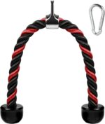 Deluxe Tricep Rope Pull Down Cable, 27 & 36 Inch Rope