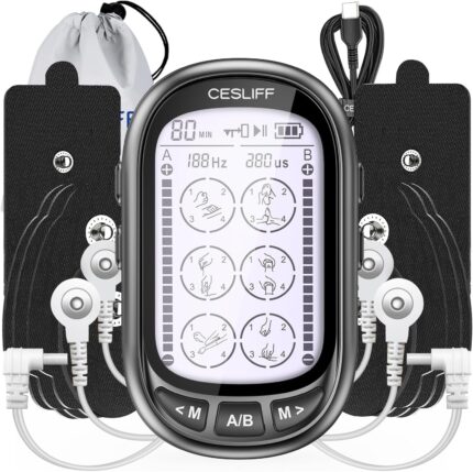 Dual Channel TENS EMS Unit 24 Modes 36 Levels, Upgraded Large Screen