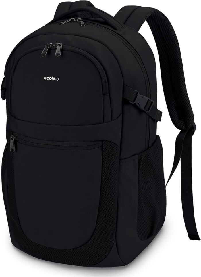 ECOHUB Travel Backpack for Men Women, 17.3 inch Suspended Laptop