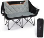 EMERIT Oversized Double Duo Camping Chair Folding Camping Loveseat 2