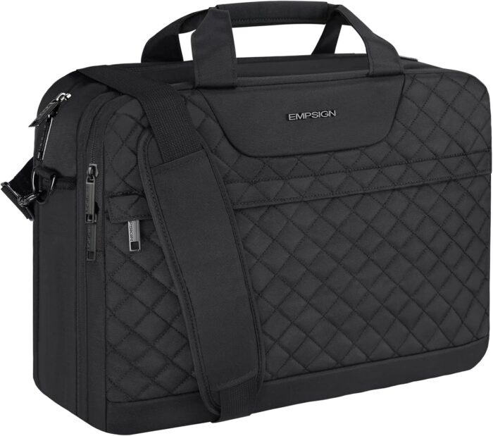 EMPSIGN 17.3 Inch Laptop Bag, Large Capacity Expandable Travel