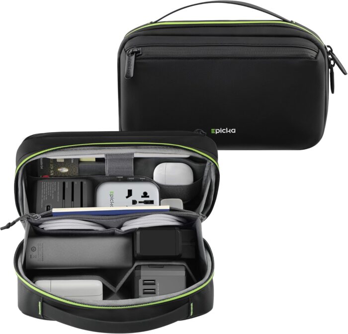 EPICKA Electronics Organizer Travel Case - Cable Organizer Bag for