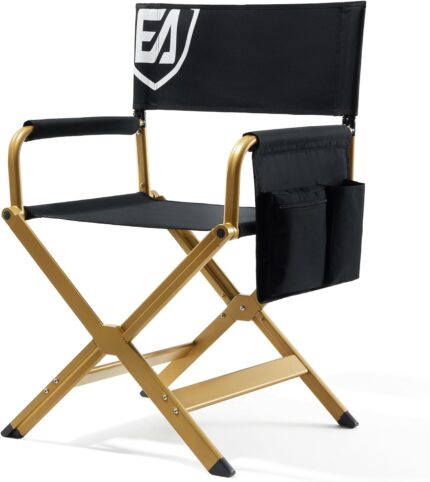 EVER ADVANCED Aluminum Directors Chair, Folding Studio Movie Chairs